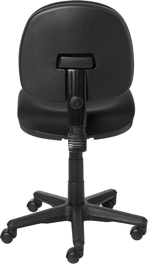 Office Star Pneumatic Sculptured Task Chair with Thick Padded Seat and Built-in Lumbar Support, Coal FreeFlex