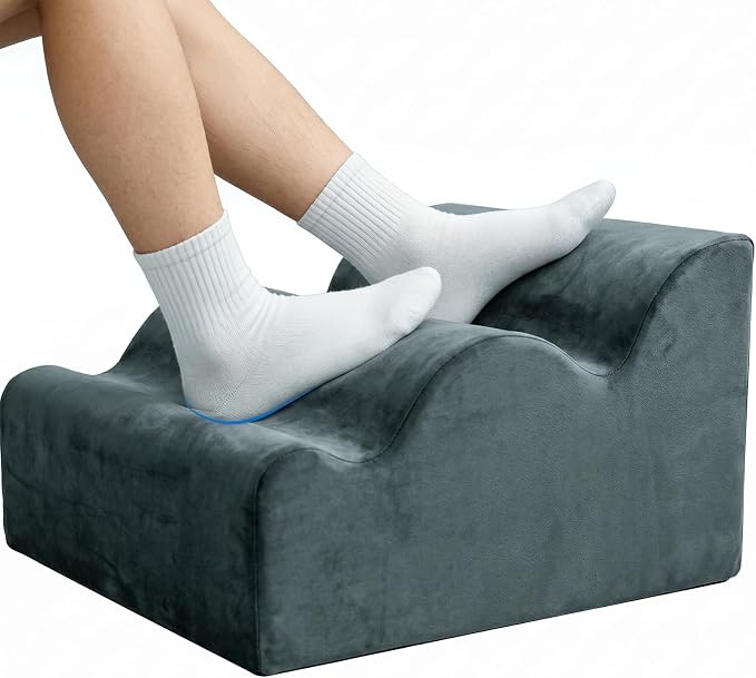Foot Rest for Under Desk – 3-Layer Multi-Functional Foot Stool | Support for Office, Home, Sofa, Gaming, Three-layer Height Ergonomic Footstool. Footrest Cushion Relieves Back Hip Fatigue