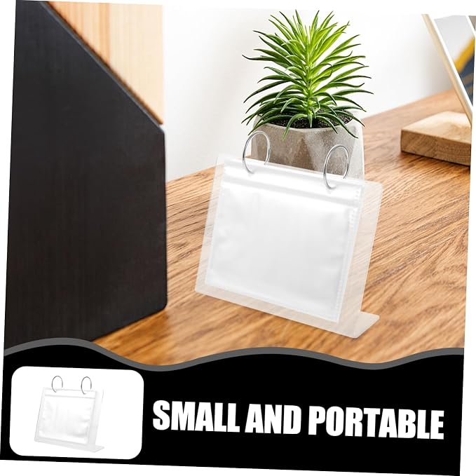 Table Top Flip Photo Album Acrylic Photo Storage Frame for Pictures Calendar Design