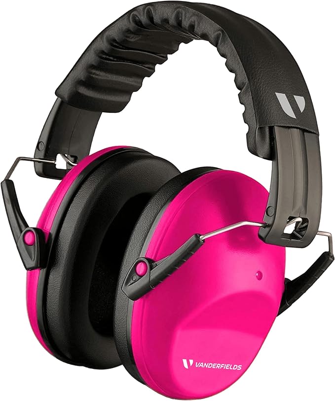 Vanderfields - Hearing Protection Ear Muffs - Over 33 dB (2K Hz) Broad Noise Cancelling Sound Reduction - Adults & Teens
