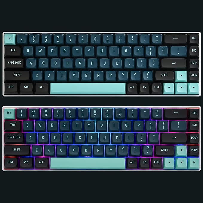 Custom Keycaps CSA Profile 160 Keys Keycaps ABS Double-Shot with ANSI Layout & ISO Layout Kit for Cherry MX Gateron Kailh TTC Holy Panda Switches (Monster)