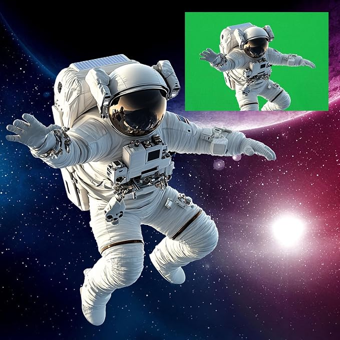 10X12ft Green Screen Backdrop for Photography | Chromakey Polyester Foldable Greenscreen Background,Green Screen Fabric for Streaming, Photography,Video Editing, Podcasting