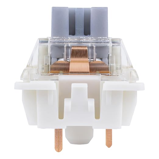 Gateron G Pro 3.0 Silver Mechanical Switches –32 Pack Pre-Lubed 3-Pin/5-Pin RGB Speed Linear Switches (45g) – for Gaming