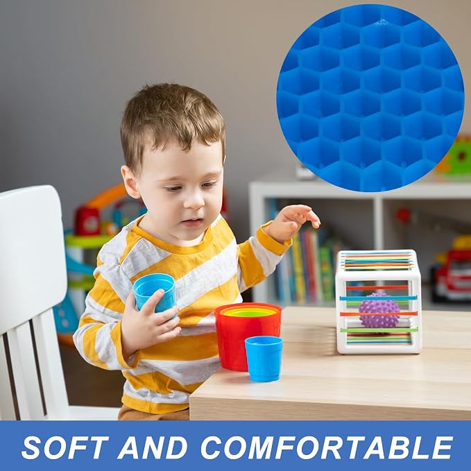 LYUANEC Gel Seat Cushion for Long Sitting - 10" x 7" x 1.4" (Mini) | Gel Cushion for Sitting, Bicycle Back Seat Pressure Relief Cushion for Kids