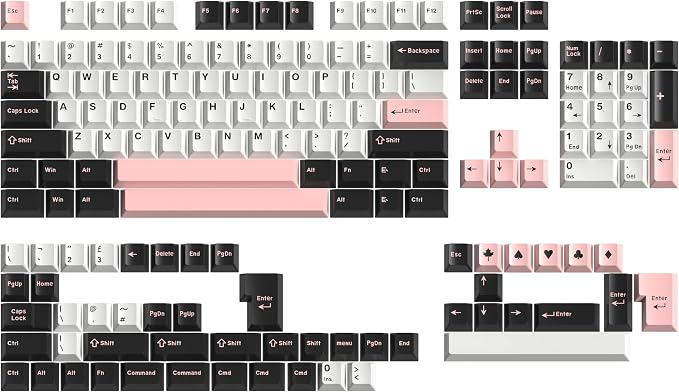 Guffercty kred Cherry Profile PBT Keycaps 156 Key Set, Oil Proof Fade Resistant Keycaps Fit 60%/65%/75%/80%/TKL/100% Mechanical Keyboard (Olive)