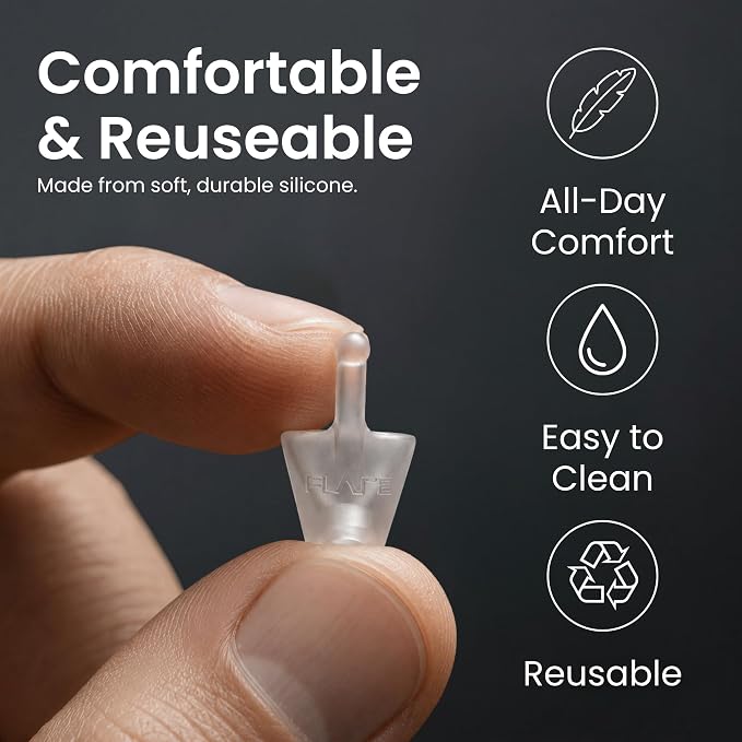 Flare Audio Calmer | Noise Reducing Ear Plugs Alternative | Silicone Reusable Ear Plugs for Noise Sensitivity, Focus and Travel | Ear Plugs for Noise Reduction (mini, Mint)
