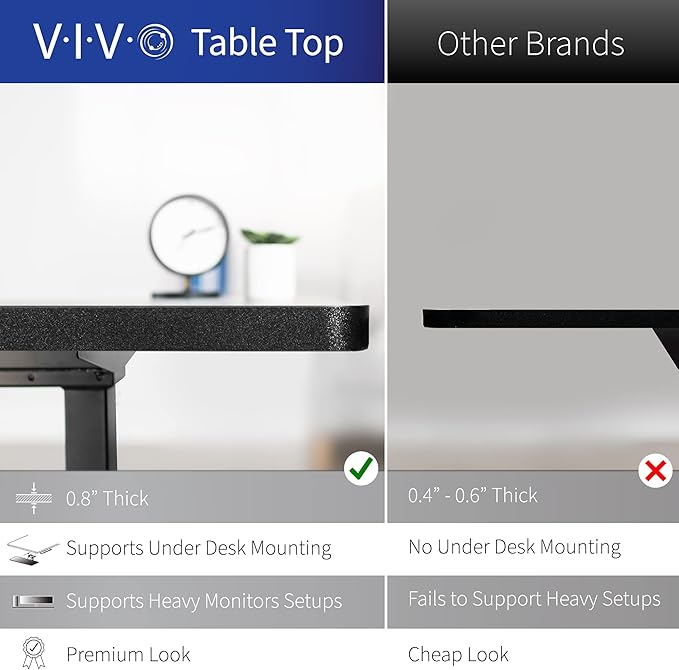 VIVO Corner Standing Desk, 63 x 55 inch Reversible L-Shaped Workstation, Electric Height Adjustment, Home, Office, and Reception Rooms, Dark Walnut Table Top Gray Frame, DESK-E3CTGD