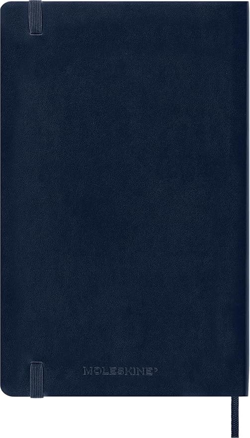 Moleskine Classic Notebook, Soft Cover, Large (5" x 8.25") Dotted, Sapphire Blue, 240 Pages