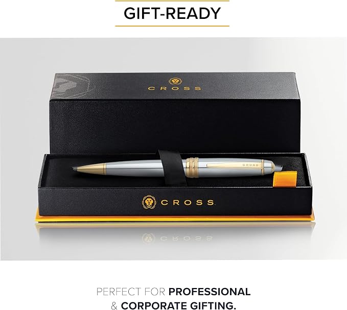 Cross Bailey Refillable Ballpoint Pen Presented in a Premium Gift Box - Medium Point, Black Ink, Medalist