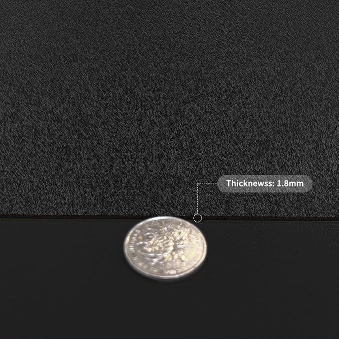 Table Cover Mat - 30x44 Inch Waterproof Easy to Clean Can Conceal Flaws Protector The Table Top from Scratches Used for Dining (Black+Black 30x44)