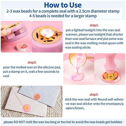 917Pcs Wax Stamp Bead Kit for Beginner, 18 Colors Wax Sealing Beads, 10 Stamps, Spoon for Wedding Invitation, Envelope Seal, DIY Crafts, Gift Idea