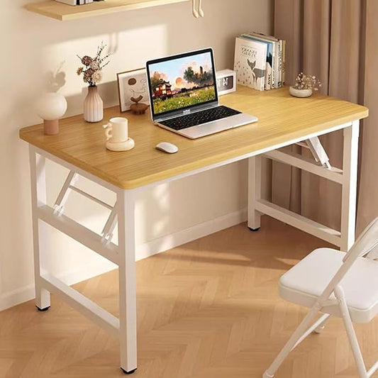 Folding Desk ,39.4 Inch No Assembly Folding Computer Desk, Space-Saving Small Desk for Home Office Bedroom Dorm Study, Compact Portable Foldable Laptop Desk