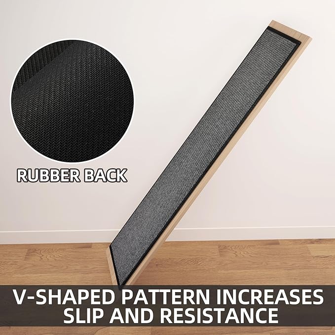 SUMLANS Kitchen Mat Set of 2 PCS, Cushioned Non Slip Rugs for Kitchen Floor, Absorbent Runner Comfort Standing Mats Washable for Kitchen, Office, Home, 17.3"x47"+17.3"x30" (Black)