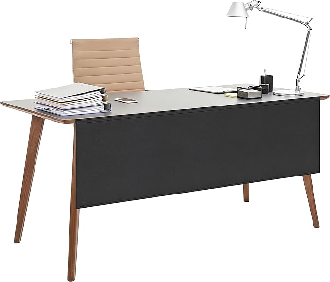 60" Under Desk Privacy Panel Self-Adhesive Modesty Panel 600D Heavy Duty Desk Skirt Privacy Divider for Office Home or Standing Workstation Concealer Shield