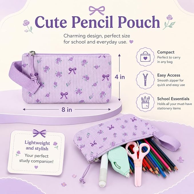 BTOOP School Backpacks for Teen Girls Bookbags Lightweight Kids Backpack School Bags Set with Lunch Box Pencil Case