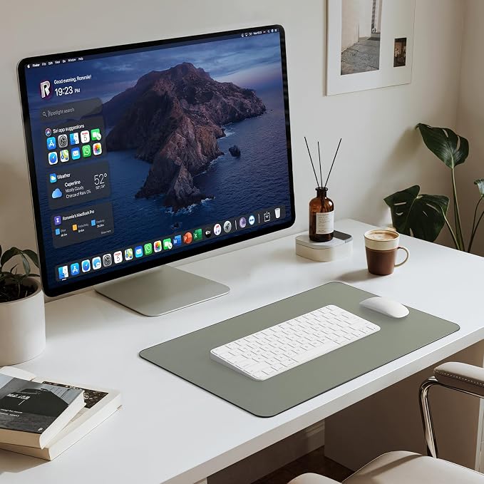 Jotsome Leather Desk Pad Mat, Non-Slip Desk Blotter Pad - Desk Protector for Office, Home, Lap Desk, Laptop, and Desktop