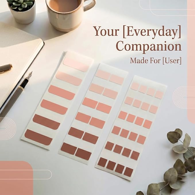 420Pcs Gradient Index Tabs, Translucent Sticky Note Tabs for Annotating Books & Bible, Aesthetic Reading, Study, Journaling & Office Supplies, 3 Size Clear Page Markers Stickers (Pink)