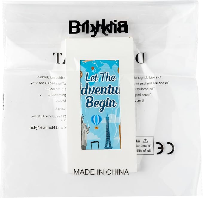 B1ykin Cute Sticky Notes Set - Let The Adventure Begin Self-Stick Notes Pad, 550 Sheets Writing Memo Pages Sticky Notepad for Teacher Appreciation Gifts, School Office Party Supplies (Begin Traveling)