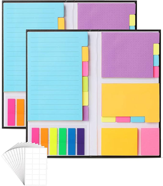 Mr. Pen- Sticky Notes Set, 2 Sets, 820 Pack, Ruled | Dotted & Blank Notes with 150 Index Tabs, Divider Sticky Pads for Bible Study, Office, School, Planning