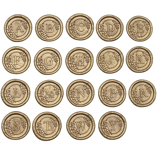 Initial Alphabet Wax Seal Stamp Set, Retro Letter W Sealing Stamp with 150Pcs Sealing Wax Beads in 5 Color, Melt Non Stick Spoon Pen Kit for Wedding and Christmas (W)