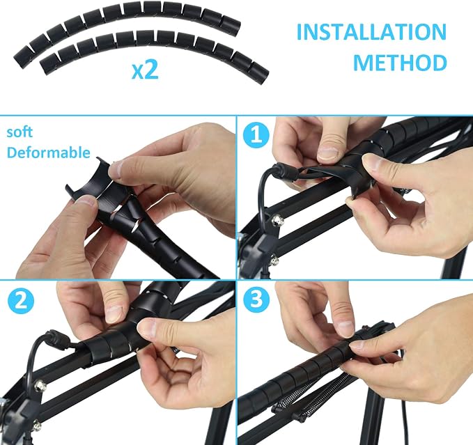 Mic Arm for HyperX QuadCast - Professional Boom Arm Compatible with HyperX QuadCast S and QuadCast Microphone, Adjustable Scissor Microphone QuadCast Boom Arm by YOUSHARES