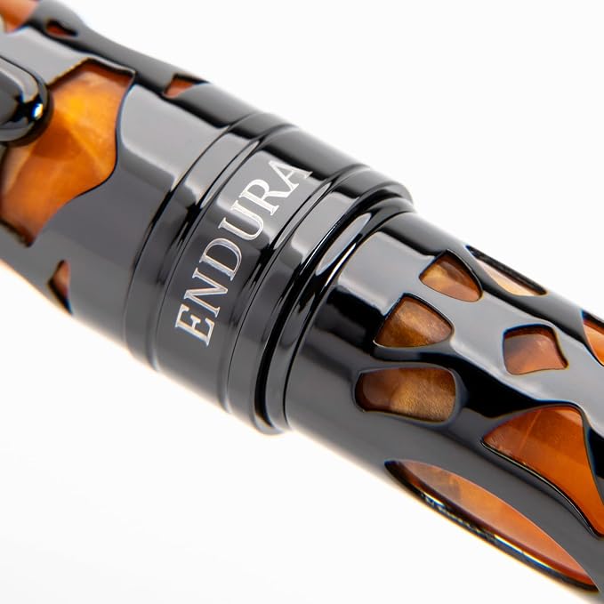 Conklin Endura Deco Crest Rollerball Pen in Orange with Rose Gold Accents – Refillable Rollerball Writing Instrument by Conklin Pen Company