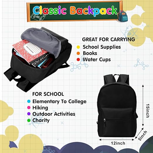 Gilprop 126 Pcs 2026 Middle High School Supplies Kit with Backpack for Student 6-12 Grades, Back to School Supplies Bulk Bundle Essential Notebook Calculator for Senior Student(Black)
