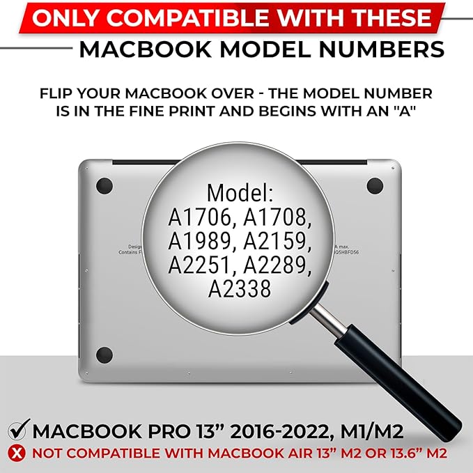 Magnetic Privacy Screen for MacBook Pro 13 Inch (2016, 2017, 2018, 2019, 2020, 2021, 2022, M1, M2) Patented Removable Laptop Privacy Filter Shield and Protector