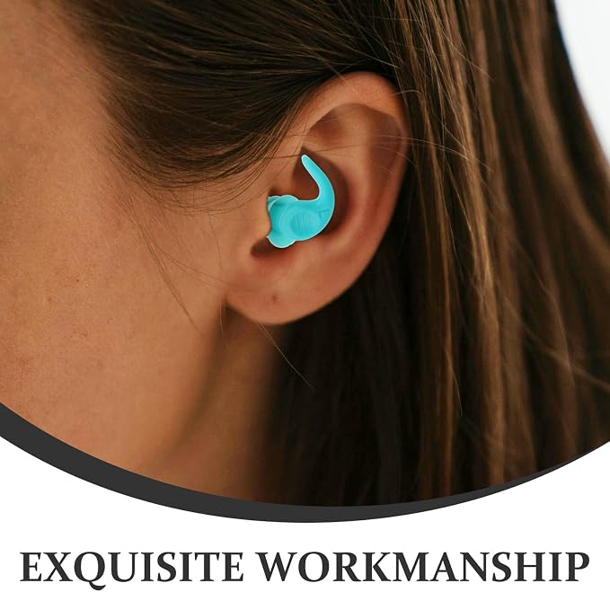 Ciieeo Noise Reduction and Studying, Reusable Silicone Carrying Case, Left Right Ear Pair for Snoring, Concerts, and Industrial Noise Protection