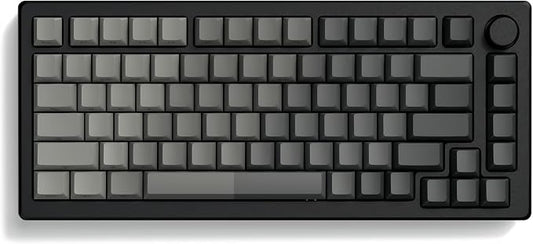 dagaladoo Double Shot PBT keycaps for Mechanical Keyboard,Shine Through keycap Cherry Profile,Gradient Grey,Side Printed Keyboard caps for Mechanical Gaming Keyboards(121key,only keycaps)