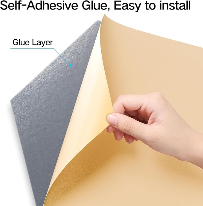 22 Pack Self-adhesive Acoustic Panels 12" X 10" X 0.4" - Sound Proof Foam Panels with High Density, Stylish Hexagonal Design, Flame Resistant, Absorb Noise and Eliminate Echoes(Smoky Gray)