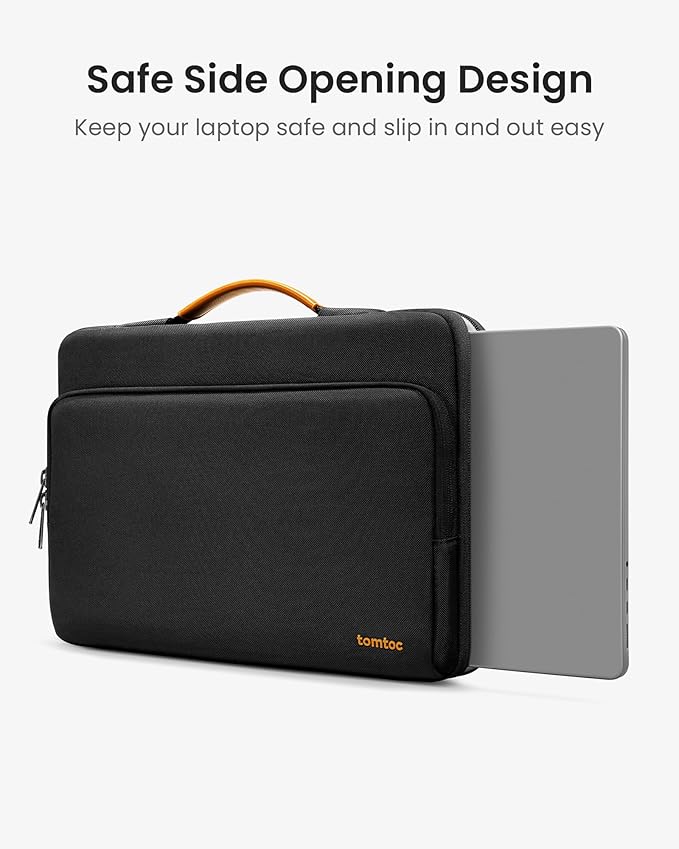 tomtoc 360 Protective Laptop Carrying Case for 13-inch New MacBook Air M5(2026), M4/A3240 2025, M3/A3113, M2/A2681 M1/A2337, 13“ MacBook Neo/Pro, iPad Pro M5 & iPad Air M4, Water-Resistant Laptop Bag