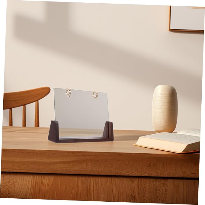 ARTIBETTER 1set Wooden Base Table Calendar Stand Portable Calendar Rack for Home Assembly and Stylish Design for Desk Decor