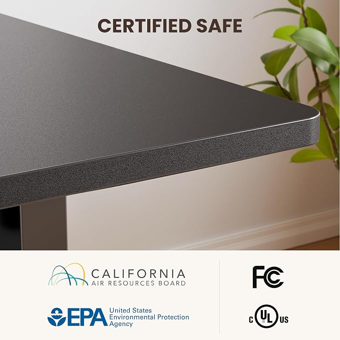 ErGear 75" x 63" L Shaped Standing Desk Electric Adjustable Height, Black | Left & Right Interchangeable Installation, 4 Memory Presets, One-Touch Control, Stable Steel Frame,220 lbs Capacity