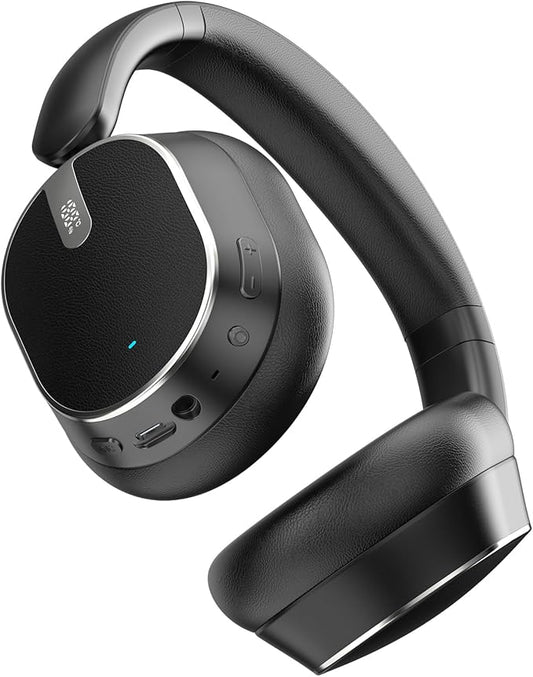 Over Ear Wireless Headphones, Hybrid Active Noise Cancelling 60H Playtime Hi-Res Audio Deep Bass
