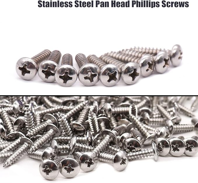 mankk 50PCS 1/2 Inch Rope Light Clips P-Style Mounting Clips Plastic Cable Clamps with Compatible Stainless Steel Pan Head Phillips Screws for Wire Management M-030-BK-LS