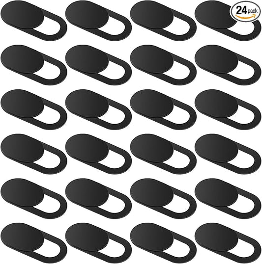24PCS Camera Cover Slide, Plastic Ultra-Thin Webcam Cover Camera Blocker Slider for Laptop Desktops PC Tablet Cell Phone to Protect Your Privacy and Security