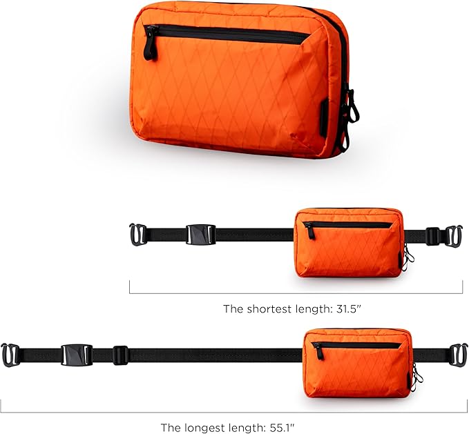 ALPAKA Elements Tech Case - Travel Organizer Pouch for Electronics, Cables, EDC with Weatherproof Fabrics, YKK Zippers (Hot Orange RVX21 Fabric, Halloween Edition)