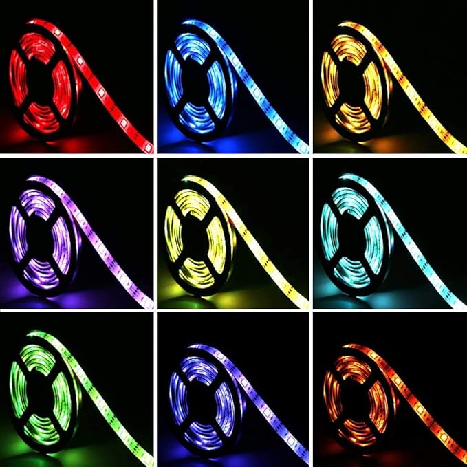 3.28ft USB LED Strip Lights, USB Rope Lights with 24 Keys Remote, DIY Indoor Decoration