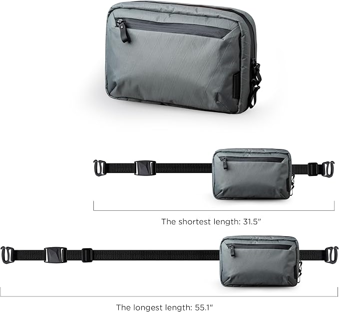 ALPAKA Elements Tech Case - Travel Organizer Pouch for Electronics, Cables, EDC with Weatherproof Fabrics, YKK Zippers(Slate Grey VX21)