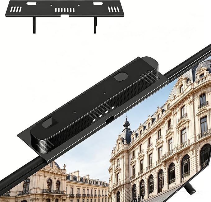 Universal Soundbar Mount No TV Top Shelf Steel Frame | Drilling Required Space-Saving Fits Most Soundbars Up to 15 lbs Compatible with Samsung, Sony, LG, Bose