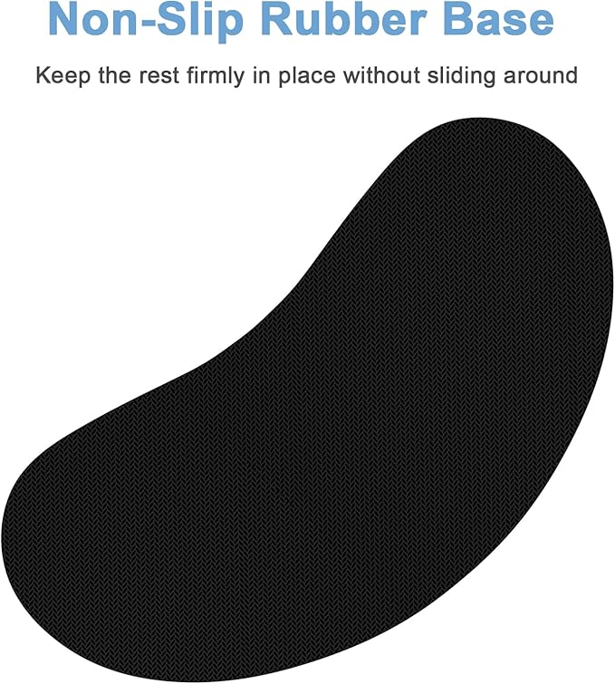 Dapesuom Mouse Wrist Rest, Ergonomic Memory Foam Mouse Wrist for Computer Desk Mats Support, Hand Rest Pad Cushion for Gaming, Office, Laptop, Men, Women, Pain Relief & Easy Typing, Indian Red
