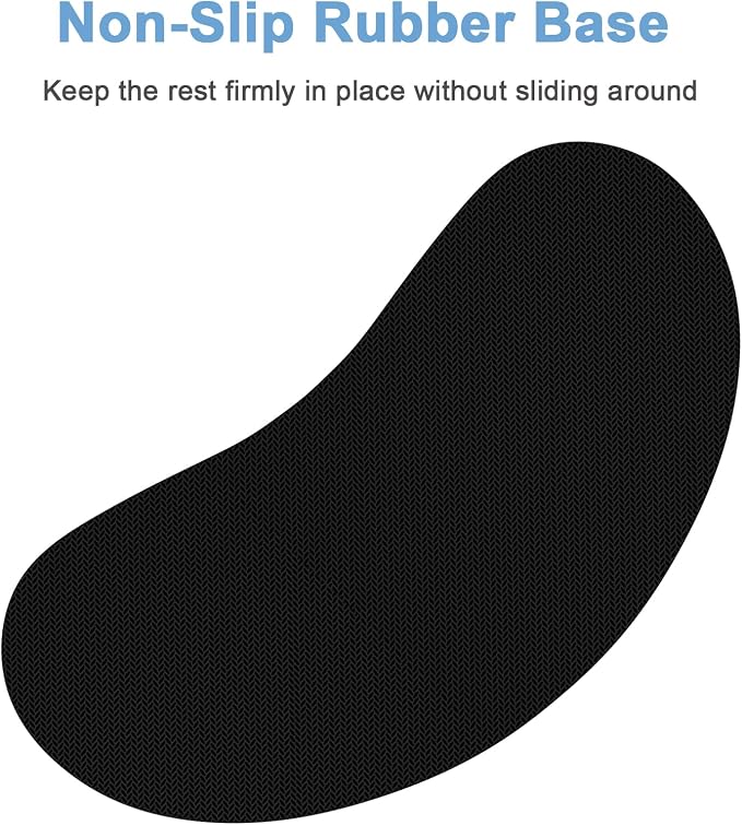 Dapesuom Mouse Wrist Rest, Ergonomic Memory Foam Mouse Wrist for Computer Desk Mats Support, Hand Rest Pad Cushion for Gaming, Office, Laptop, Men, Women, Pain Relief & Easy Typing, Vanilla Purple