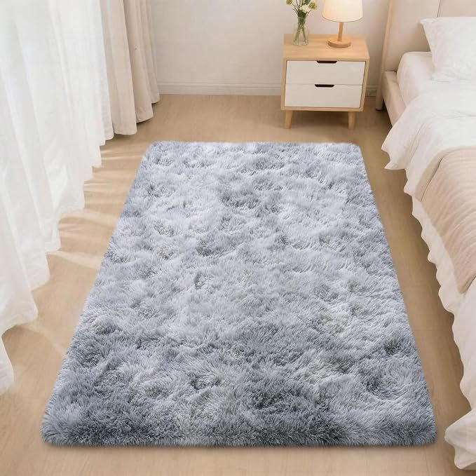 Mugorn Small Soft Shag Rugs for Bedroom, 2x3 Fluffy Area Rugs for Living Room
