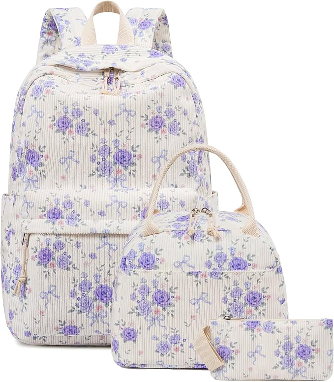 BTOOP School Backpacks for Teen Girls Bookbags Lightweight Kids Backpack School Bags Set with Lunch Box Pencil Case