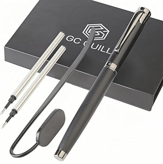 GC QUILL Fancy Rollerball Pen Set with Bookmark, Luxury Gift Pen for Journaling Writing, Executive Gifting - MU-30