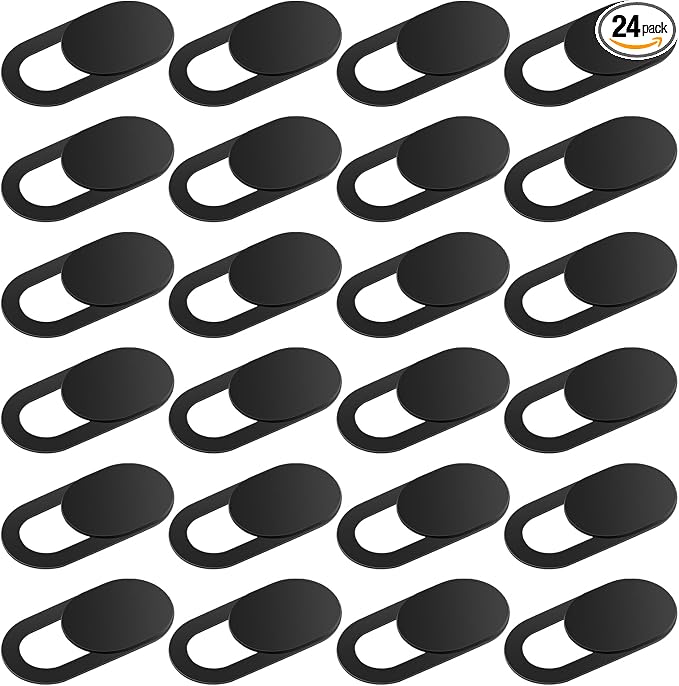24PCS Camera Cover Slide, Ultra-Thin Phone Camera Cover Plastic Cameras Blocker Slider Webcam Covers for PC Smartphone Cell Phone Laptop Tablet Desktops to Protect Your Privacy and Security