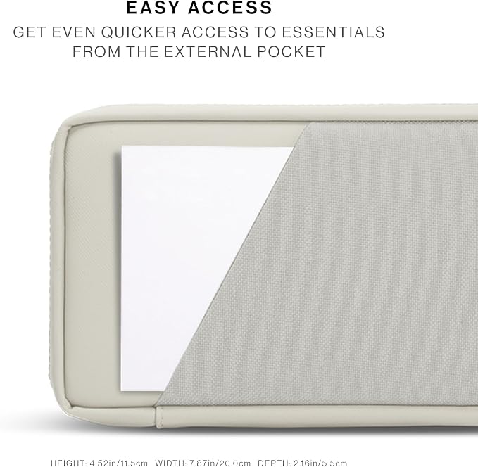 Native Union Stow Organizer – Premium Travel Tech Kit Crafted with Durable Canvas – Keep Essentials Organized with Flexible Storage & Quick-Access Pocket for Cable, Charger, SIM Card & More(Sandstone)