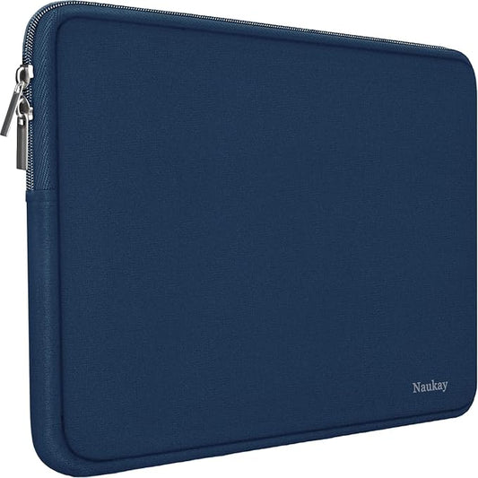 Laptop Sleeve 17 inch, Resistant Neoprene Laptop Sleeve/Notebook Computer Pocket Case/Tablet Briefcase Carrying Bag Compatible for Asus/Dell/Fujitsu/HP/Sony/Acer - (Dark Blue)