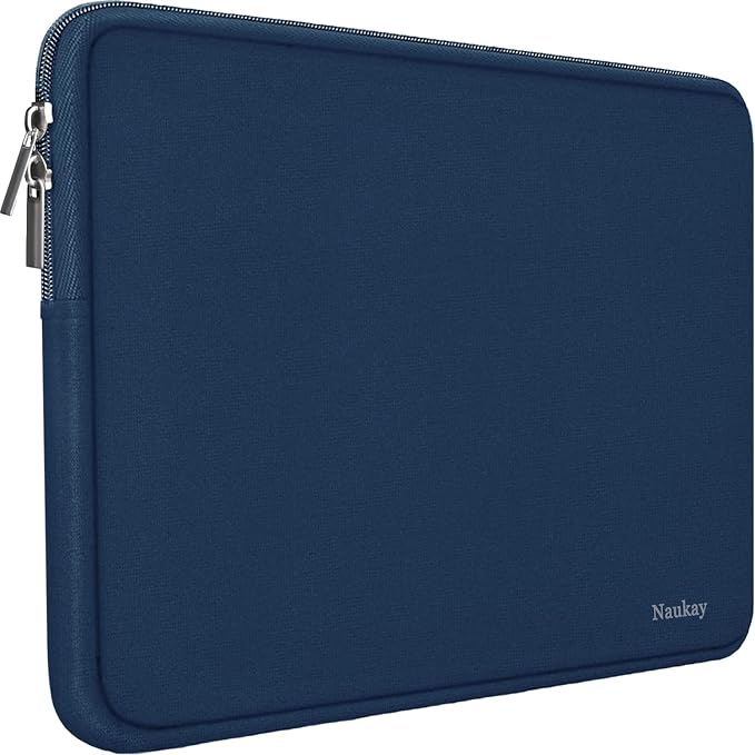 14 Inch Laptop Case, Resistant Neoprene Laptop Cover/Notebook Computer Pocket Case/Tablet Briefcase Carrying Bag for 14 inch HP, Lenovo, Asus Notebook, Ultrabook, Dark Blue